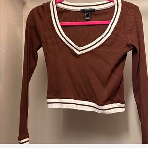 Long sleeve crop top
